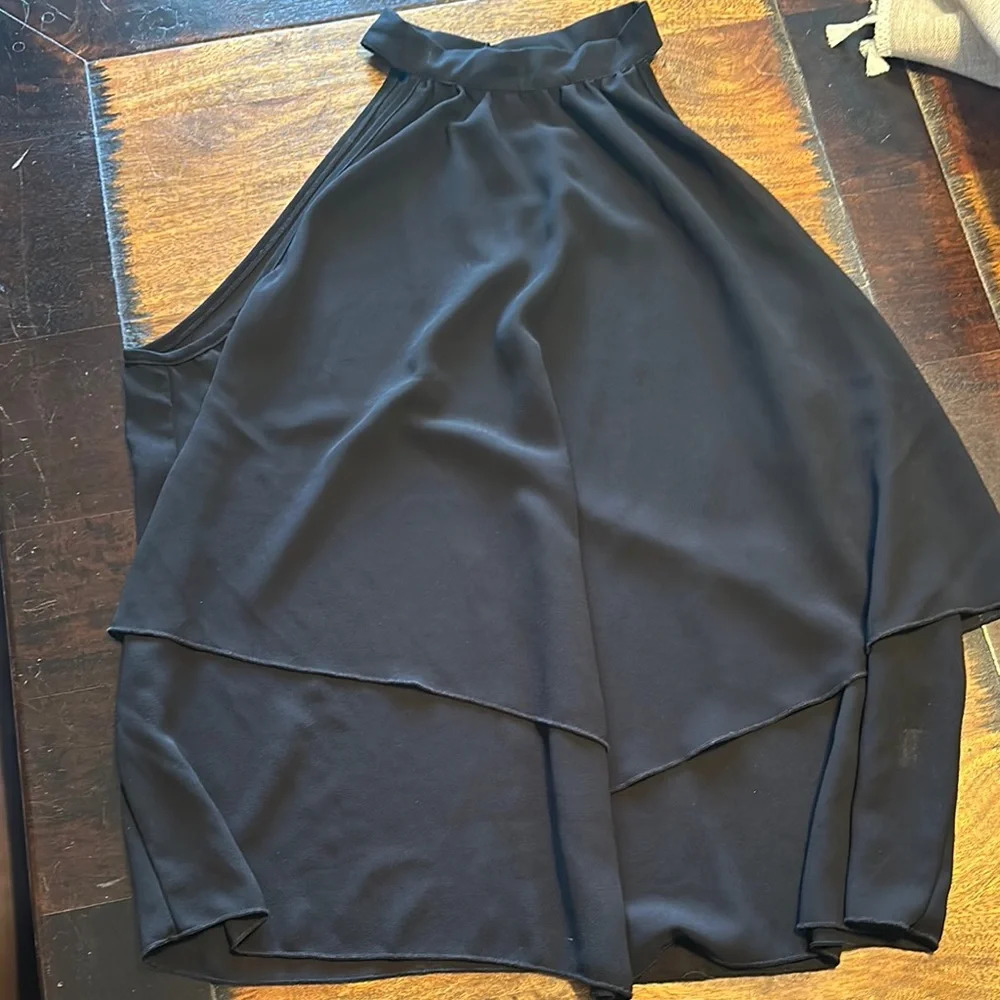 torrid Black Halter Neck Layered Blouse